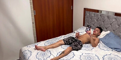 My Shy Stepsister Catches Me Masturbating And Wants Me To Fuck Her Really Hard Until She Cums. I Cum On Top Of Her