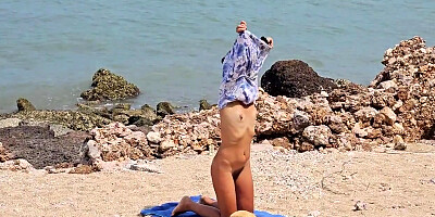 Open Pussy Public Pee N Butt Plug Flashing On Villa Stairs