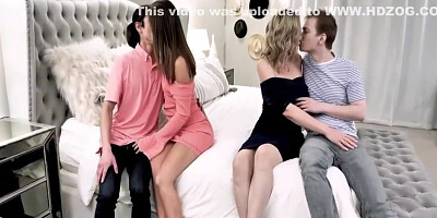 Christy Love And Lilly James In Young Guys Have Good Time With Their S Friend Swapmilf 8 Min