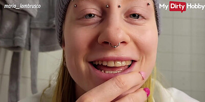 My Dirty Hobby - Blonde babe masturbating in the bathroom