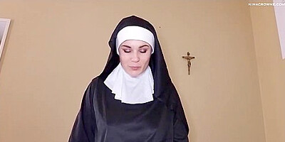 Nina Crown Nun Nina Leads You To Satan