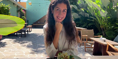 Katty West - I Asked A Friend To Cum On My Face In A Cafe So I Could Eat Food With Sperm - Public Cumwalk 10 Min
