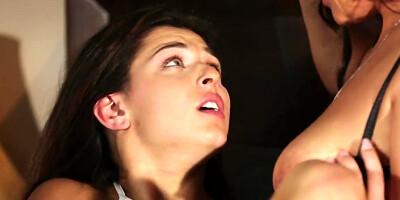 Stepmom teaches young babe how to toy herself and lick pussy