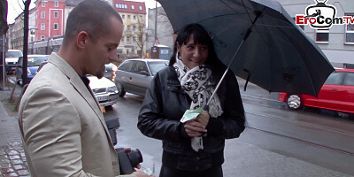German street slut pick up and persuaded to have sex