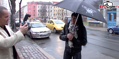 German street slut pick up and persuaded to have sex