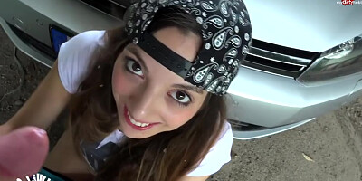 Auto Im Arsch! Gummis Runter U Auspuff Gestopft! Mit With Lilly Lil