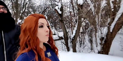 Walked In The Park In Winter Undressed And Sucked A Stranger