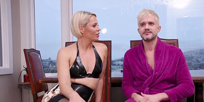 Milf Locke Whips Submissive Bound Man Sherm - Helena Locke And Mistress Helena