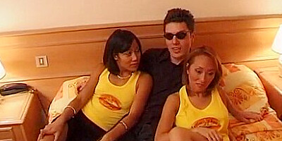 French Lady With A Slim Figure Getting Two Cocks At Once