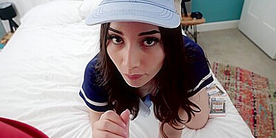 Deepthroat By Stepsis Before Baseball And Teen 18+ Is Ready For Both Balls