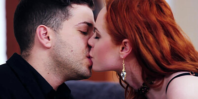 MARISKAX Redhead Ella Hughes fucks a huge cock