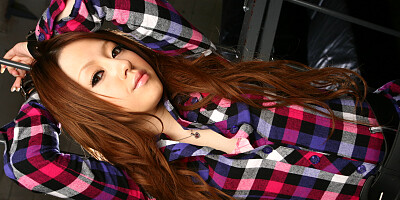 Pretty Asian chick Ria Sakurai shows some blowjob skills