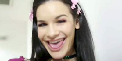 Insane teen whore Eden Sin is humiliated by Toni Ribas