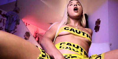 Fuck is a good way for Abella Danger to spice up boring Halloween