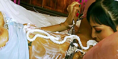 LICENSED TO LICK - Jasmine Black Lesbian Food Porn Fun