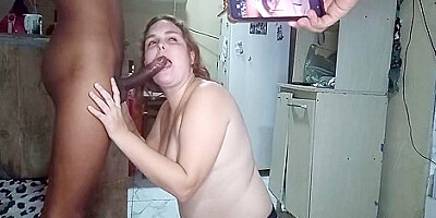 Wife Writes That Her Husband Is A Cuckold On Her Breasts, And Gives Her Lover Oral