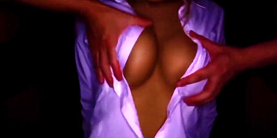 Sex Lube White Shirts And Tan Gal