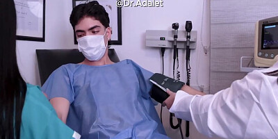 Arab Female Doctor Cfnm Examination Of The Penis Of A Young Patient