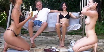 Kitty Kat, Angel S And Bella Angel In Exotic Adult Video Outdoor Just For You