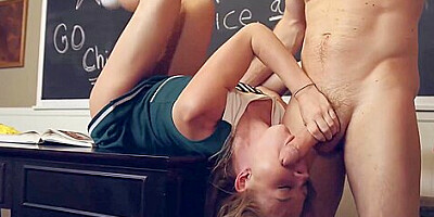 Fit Redhead Cheerleader Nicole Clitman