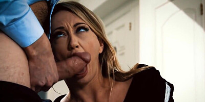 Bimbo teen blackmailed into sex with hung stranger