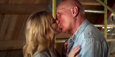 Jenny Mason enjoying hot sex with a really creepy old man