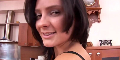 Solo girl named Kate fucks her asshole in a really hot fashion