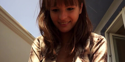 Brunette mother is asked about her oral skills and she is willing to show them