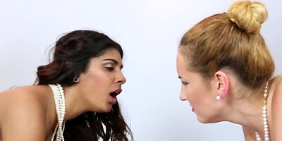Hot MILF and her daughter are being fucked together
