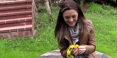 Astonishing girl Dominica Phoenix is playing with a Hitachi