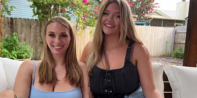 Threesome With Busty Blondies Angel Youngs And Angie Faith