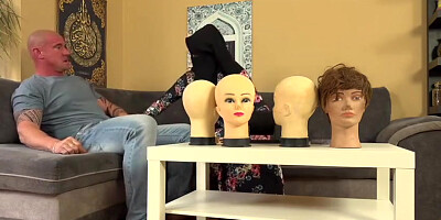 Bitch In Niqab Rides Hard Cock