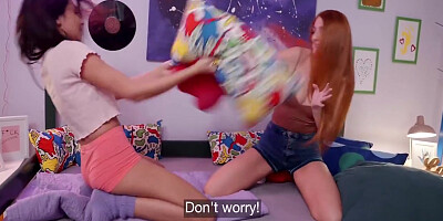 Katy Rose And Lilly Bella In And Bff Lesbian Scissoring Orgasm After Fighting Over Bf