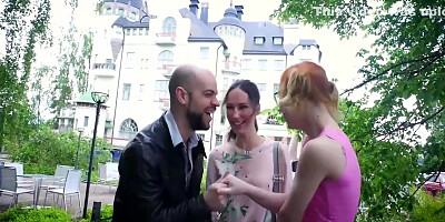 And Having A Hardcore Threesome With A Big Cock 15 Min With Lilu Moon And Kira Roller