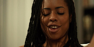 Interracial lesbian session with two stunning ladies