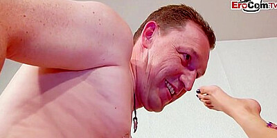 Skinny Blonde German Girlfriend First Time Shared At Casting Mmf