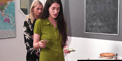 Horny Milf Motivates Stepdaughter Under Table While Shes Selling Pastries - Bella Bends And Chloe Surreal