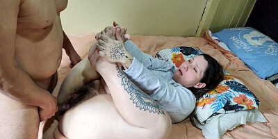 Pregnant Blonde Wife In Pajamas, Beautiful Feet To Suck, Big Ass And Hairy Pussy To Fuck, Licking Her Asshole