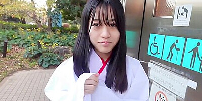 A Cute And Serious Girl Who Is A Member Of The Class Council At Her School, She Is Dressed As A Miko At Her -time Job And Is A Servant Of God!