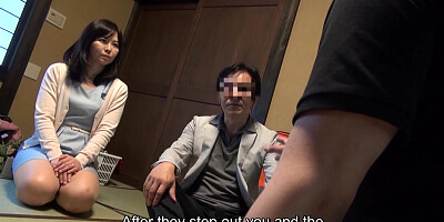 Japanese hotwife swapping first time foursome prank scenario