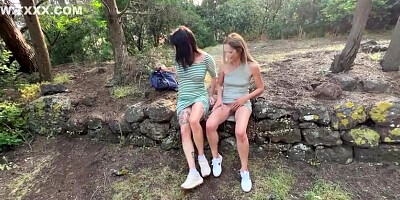 Playing With My Girlfriend In The Forest With Adeline Lafouine