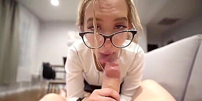 Bailey Base - Eighteen Year Old Sloppy Blowjob Deepthroat Compilation
