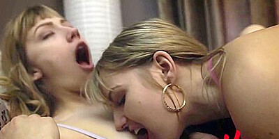 Passionate Lesbian Friend Tasted Blonde Pussy