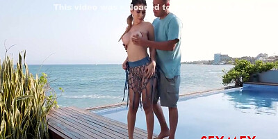 Lusty Latina Teen 18+ Enjoys Vacation And Outdoors Sex With Friend