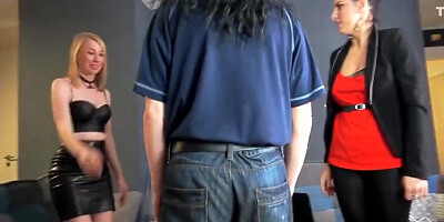 Tiny Dick Job Interview With A Wet Blowjob For Him