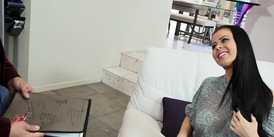 Raven haired darling wants to get rammed by her well hung lover