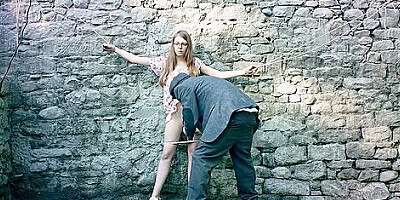 Ffezine - Young Lady Bound Shaved Fucked By Horrib