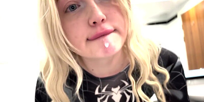 Blonde Cosplay Amateur Joi And Cei In Suit (Gentle Femdom) With Spider Man