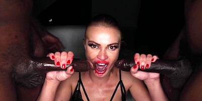 Cherry Kiss, Rob Piper And Jax Slayher In Squirt Queen Takes Double Dose Of Bbc