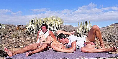 Blonde Candee Licious Tempts Fitness Buddies Into Dp Threesome Gp2959